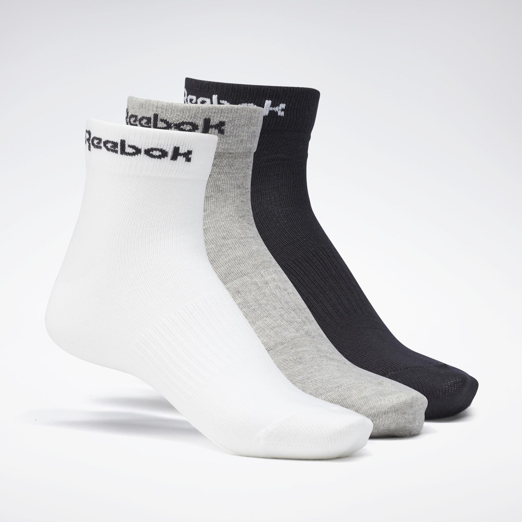 Set of 3 pairs of socks Reebok Active Core Ankle